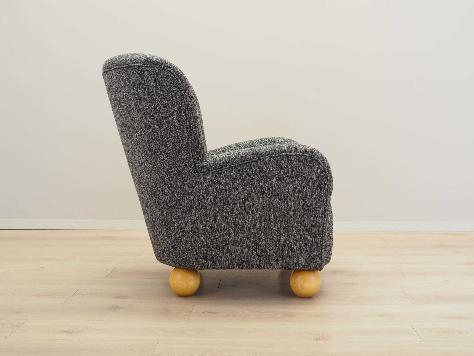 Grey Armchair, Scandinavian Design, Production: Denmark photo vintage