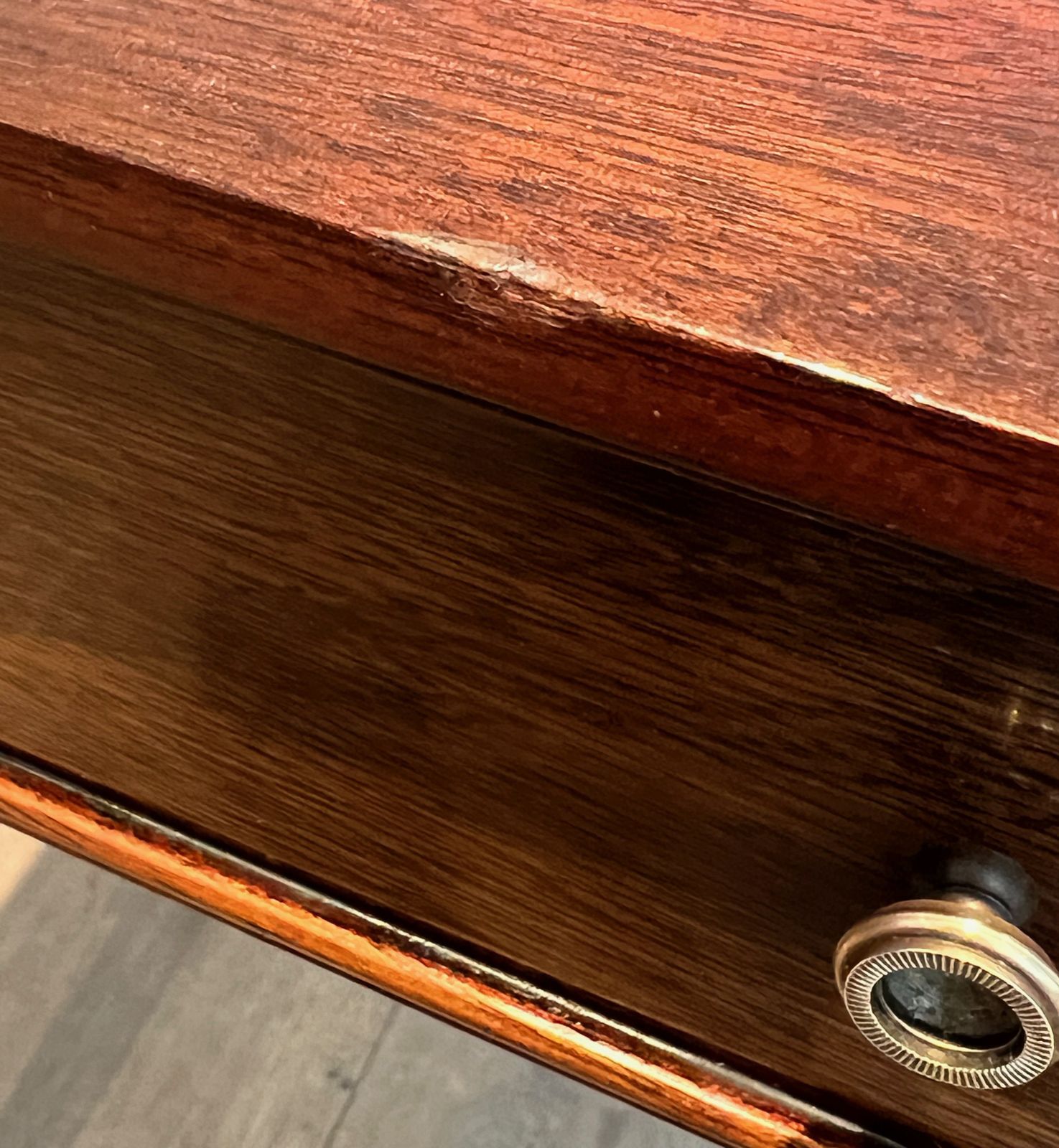 photo buy Neoclassical Style End Table In Mahogany And Brass In The Style Of Maison Jansen