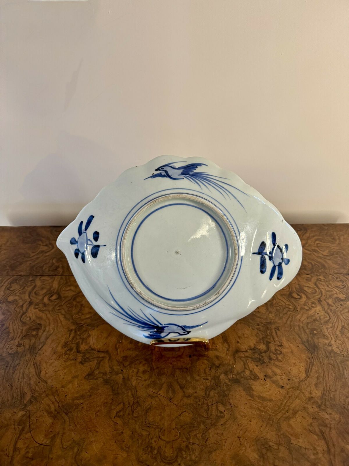 Quality Unusual Pair Of Antique Japanese Imari Shaped Plates photo furniture