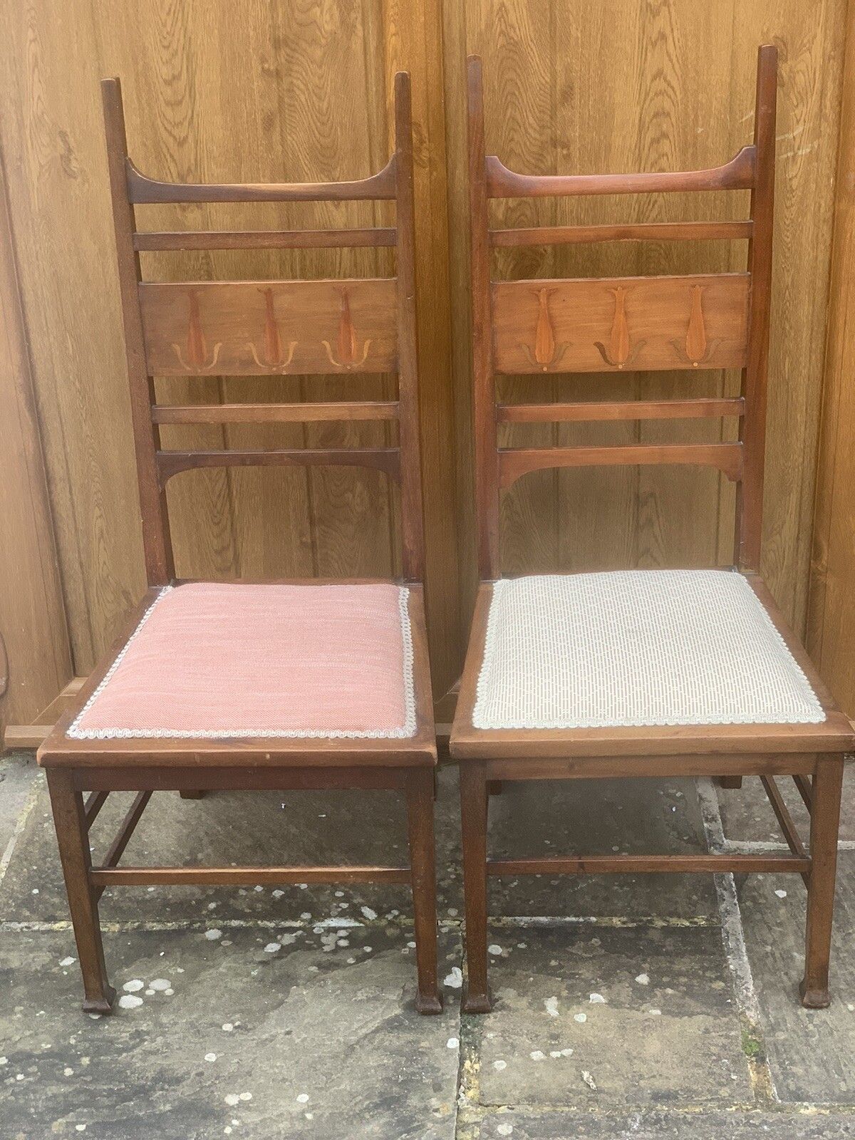 A Near Pair Of Art Nouveau Bedroom Chairs