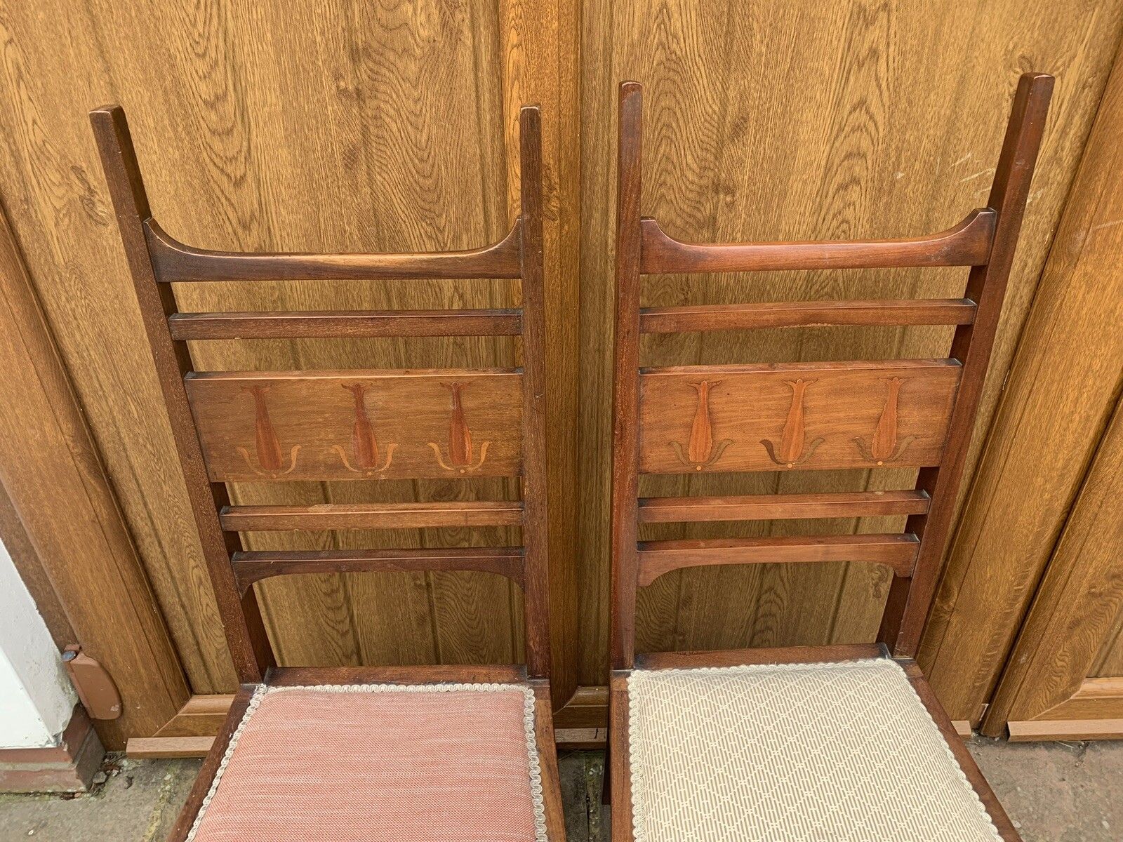 A Near Pair Of Art Nouveau Bedroom Chairs photo 225.0
