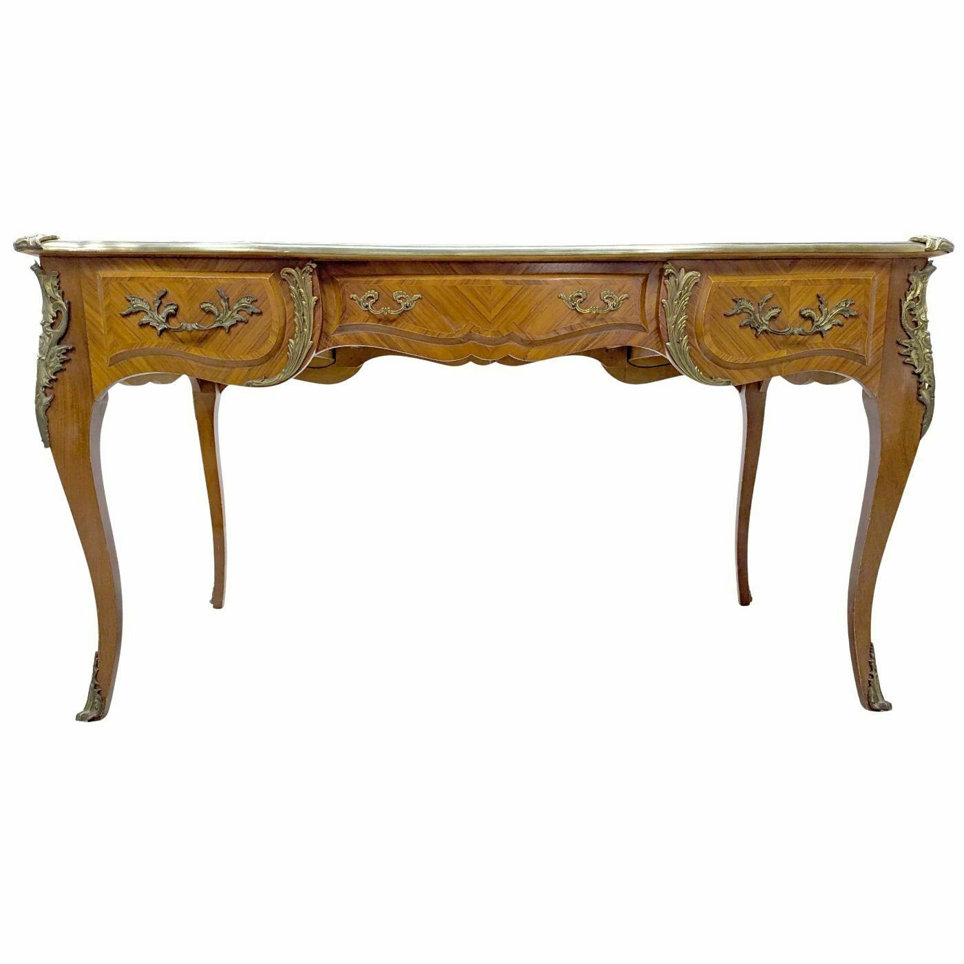 Small Louis XV Style Ladies' Desk With Leather Top