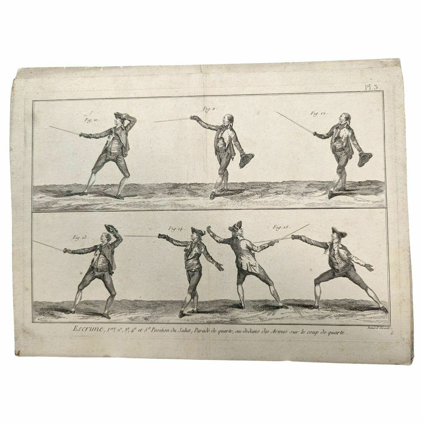 photo furniture Engraving On Fencing From The 18th Century