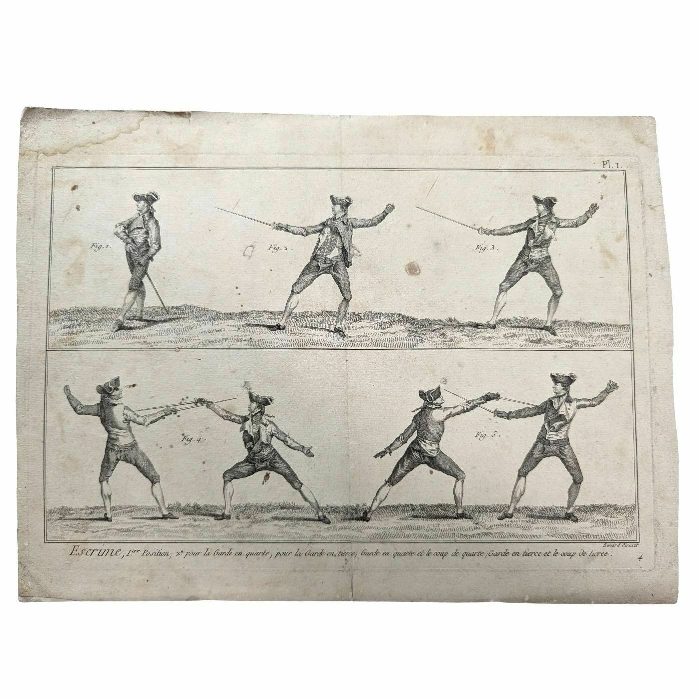 Art Engraving On Fencing From The 18th Century photo