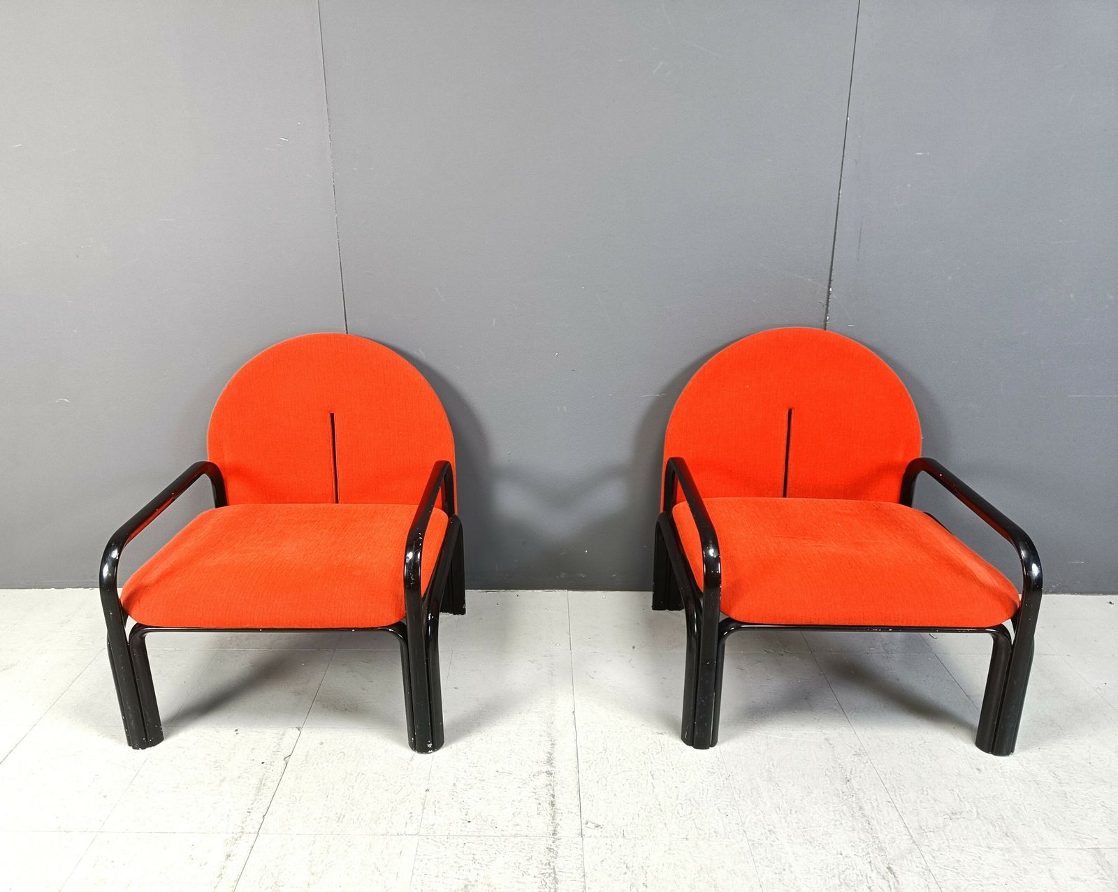 Pair Of Gae Aulenti '54 L' Armchairs For Knoll International, 1970s photo for sale