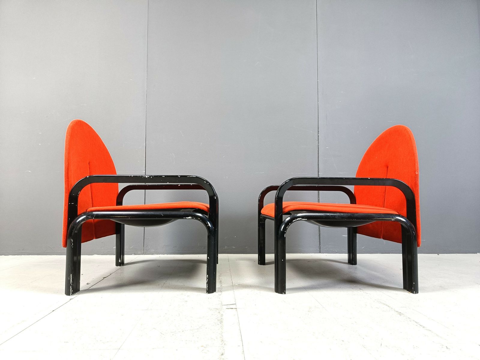 Pair Of Gae Aulenti '54 L' Armchairs For Knoll International, 1970s photo vinterior