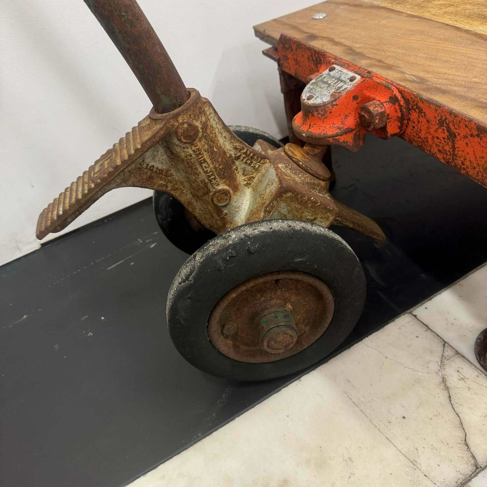 Antique Wooden Tuglift Trolley photo 250.0