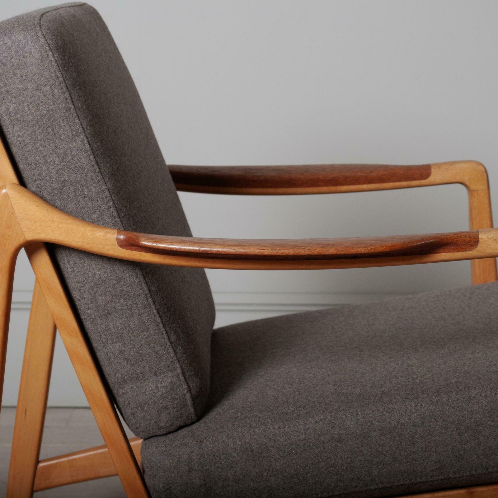 Danish Midcentury Modernist Lounge Chair, Tove & Edvard Kindt Larsen, Reupholstered photo buy