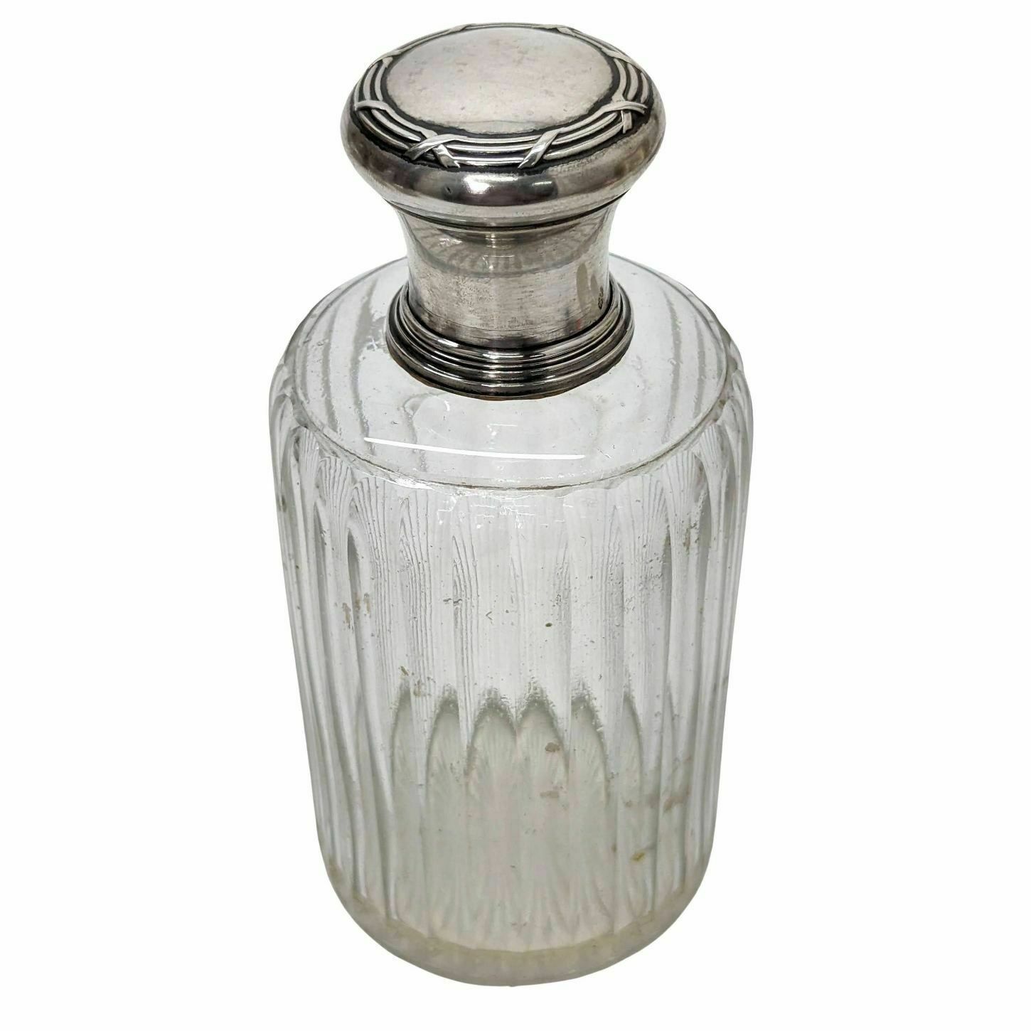 Toiletry Kit With Crystal Bottles And Silver Stoppers photo buy