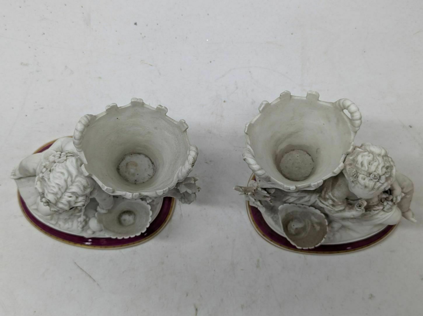 Pair Of Young Boy Biscuit Flower Girls photo furniture