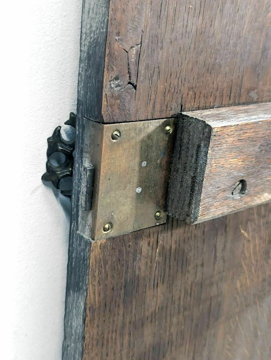 Carved Blackened Wooden Door photo buy