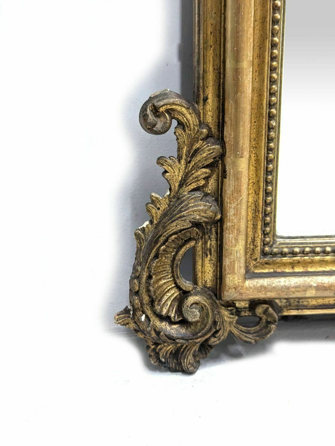Louis XV Style Gilded Stucco Mirror With Beveled Glass 1900 photo vinterior