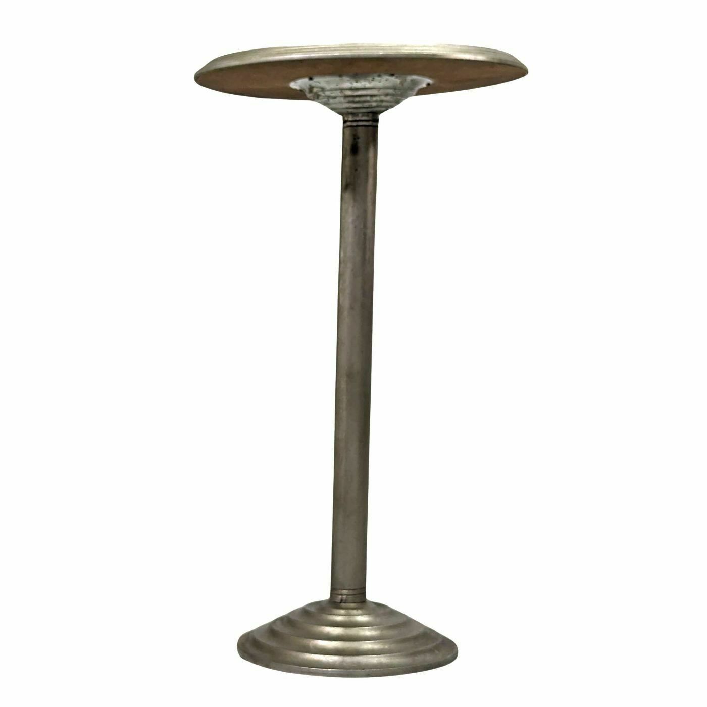 1930s Art Deco Style Metal Pedestal Table photo Furniture