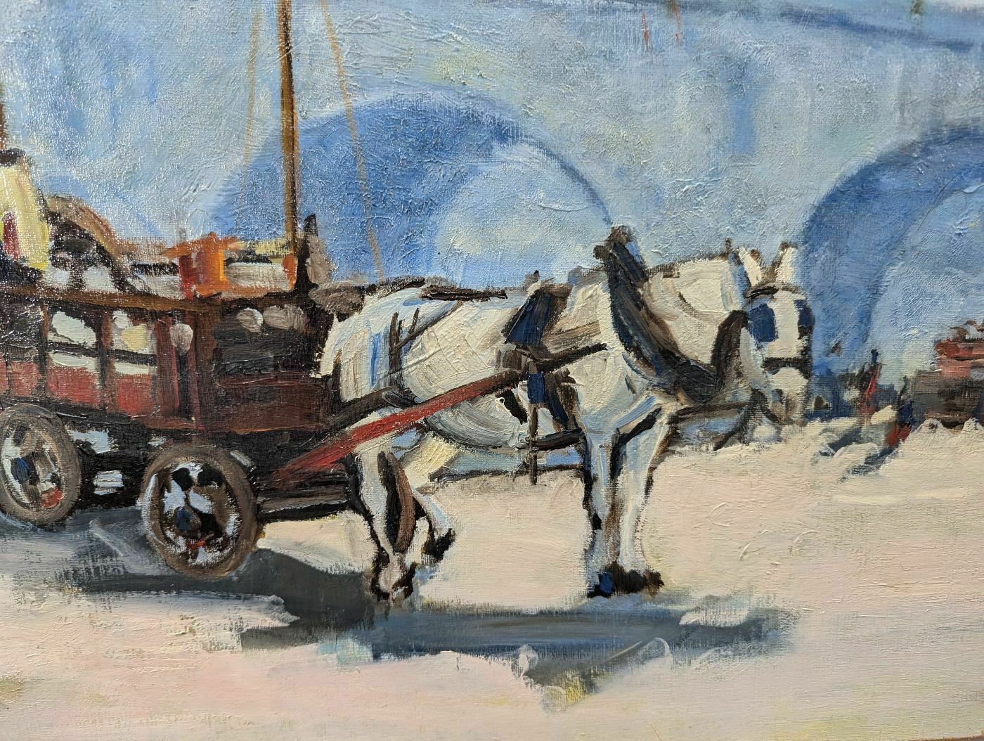 Parisian Scene On The Banks Of The Seine Gustave Madelain Oil Painting photo Art