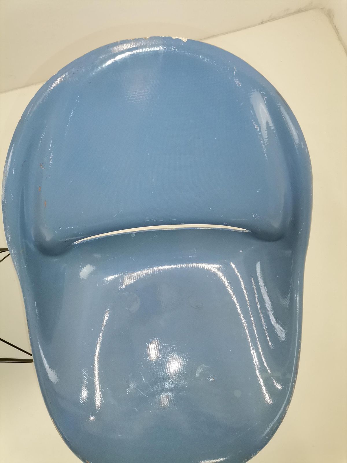 photo for sale 1of 3 Fiberglass Chair Designed By Miroslav Navrátil For Vertex, 1960s / Storm Blue Dining Chair