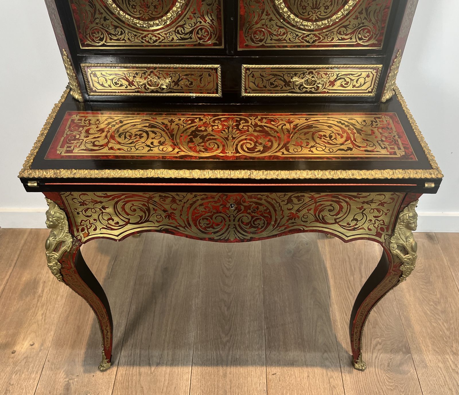 photo furniture Bonheur Du Jour Desk In Boulle Marquetry From The Napoleon III Period