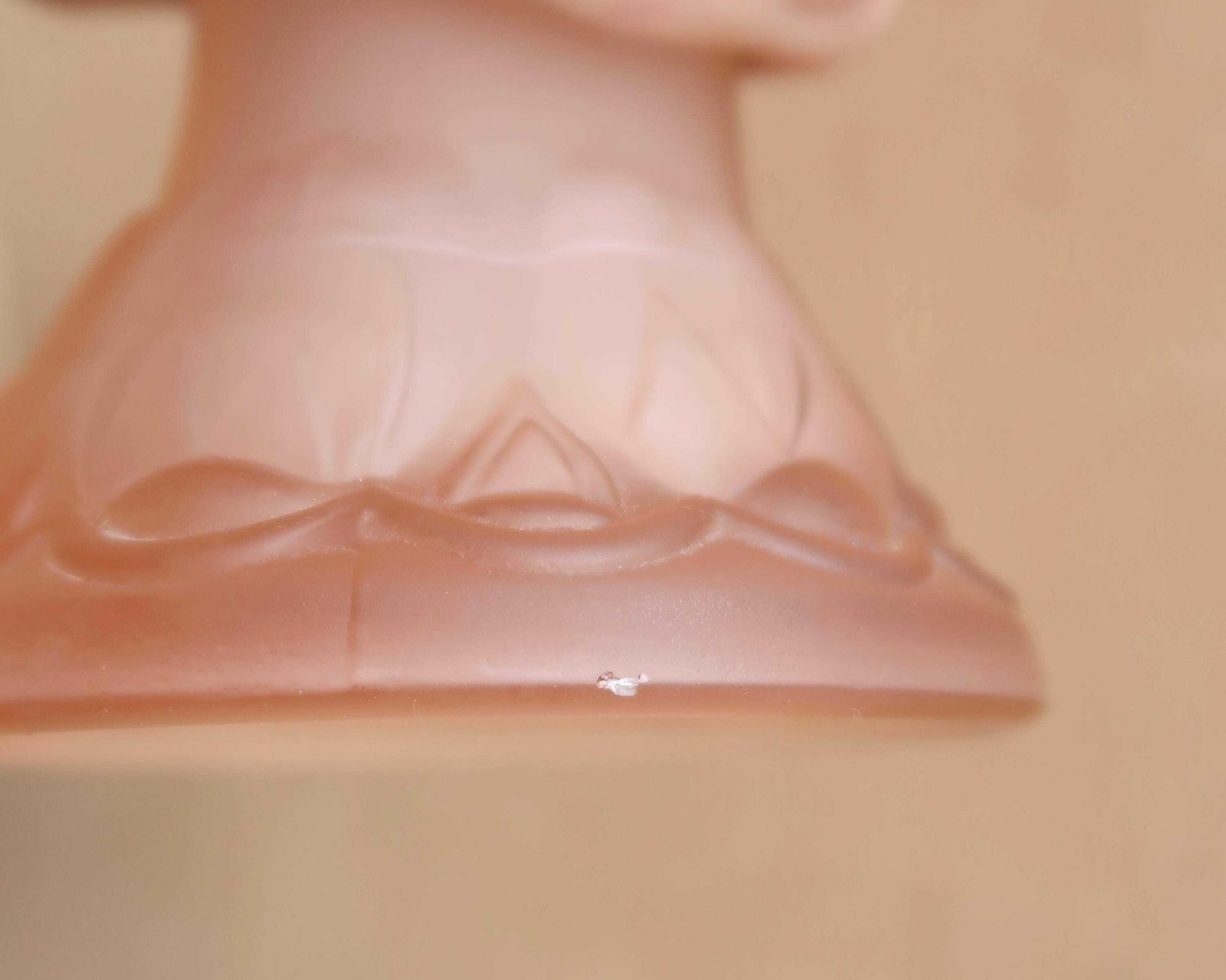 Italian Pale Pink Vase, Hand Decor, 1960s / Made In Italy, Empoli, Genie Bottle Family photo vinterior