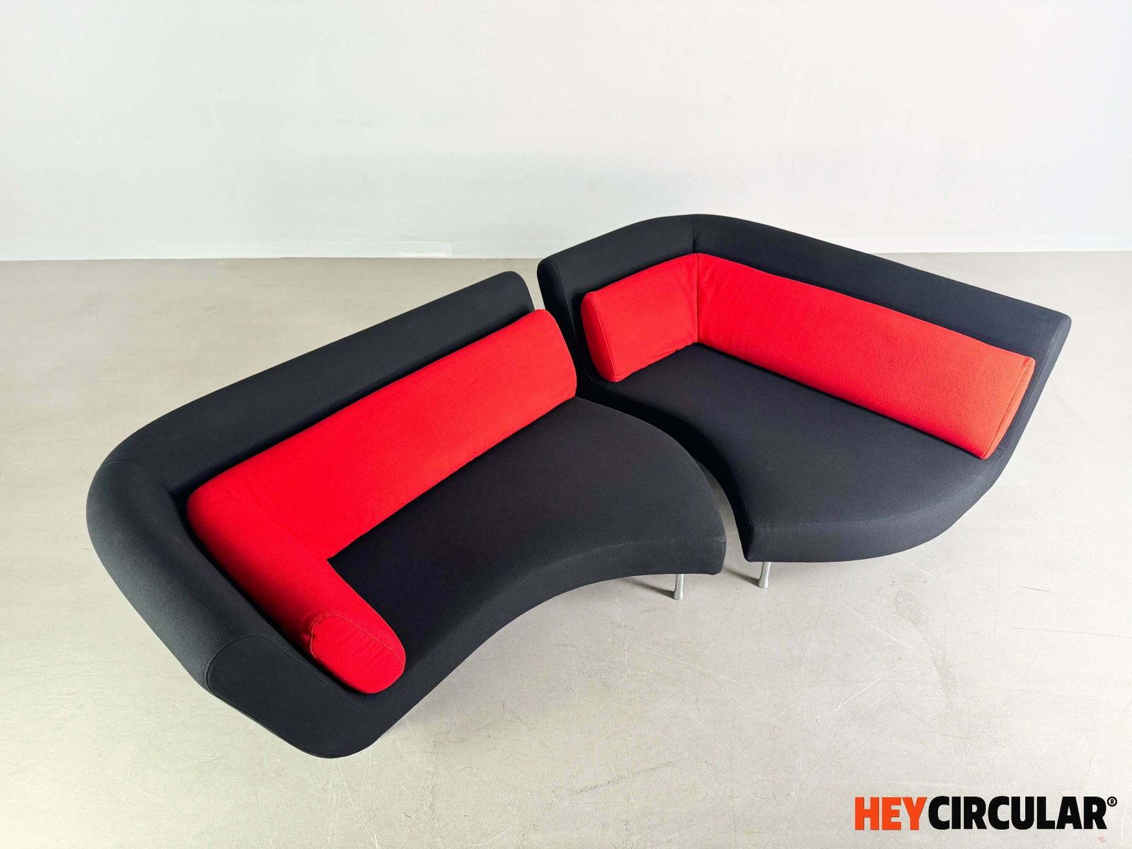 Original Ligne Roset Sofa Yang Couch François Bauchet Kvadrat Black photo vinterior