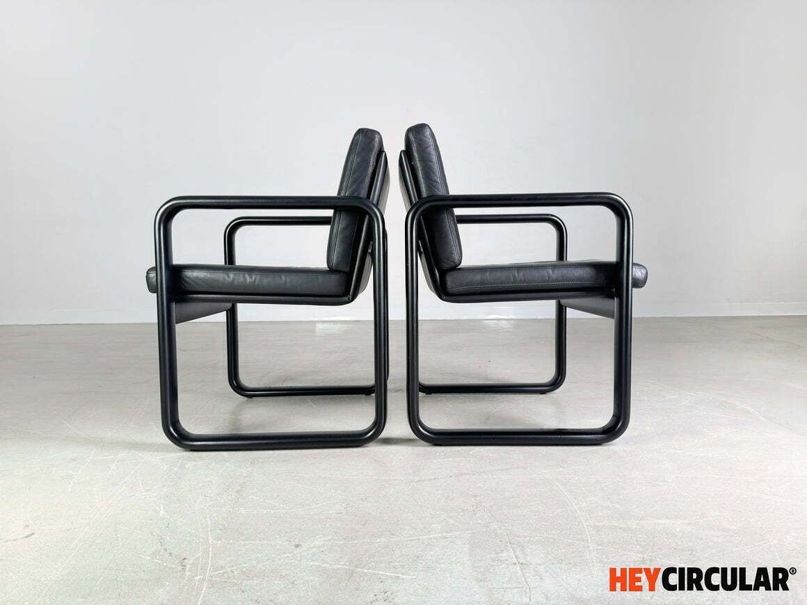 Set Of 2 Hombre Armchairs Rosenthal Chair Burkhard Vogtherr 1970s photo 890.0