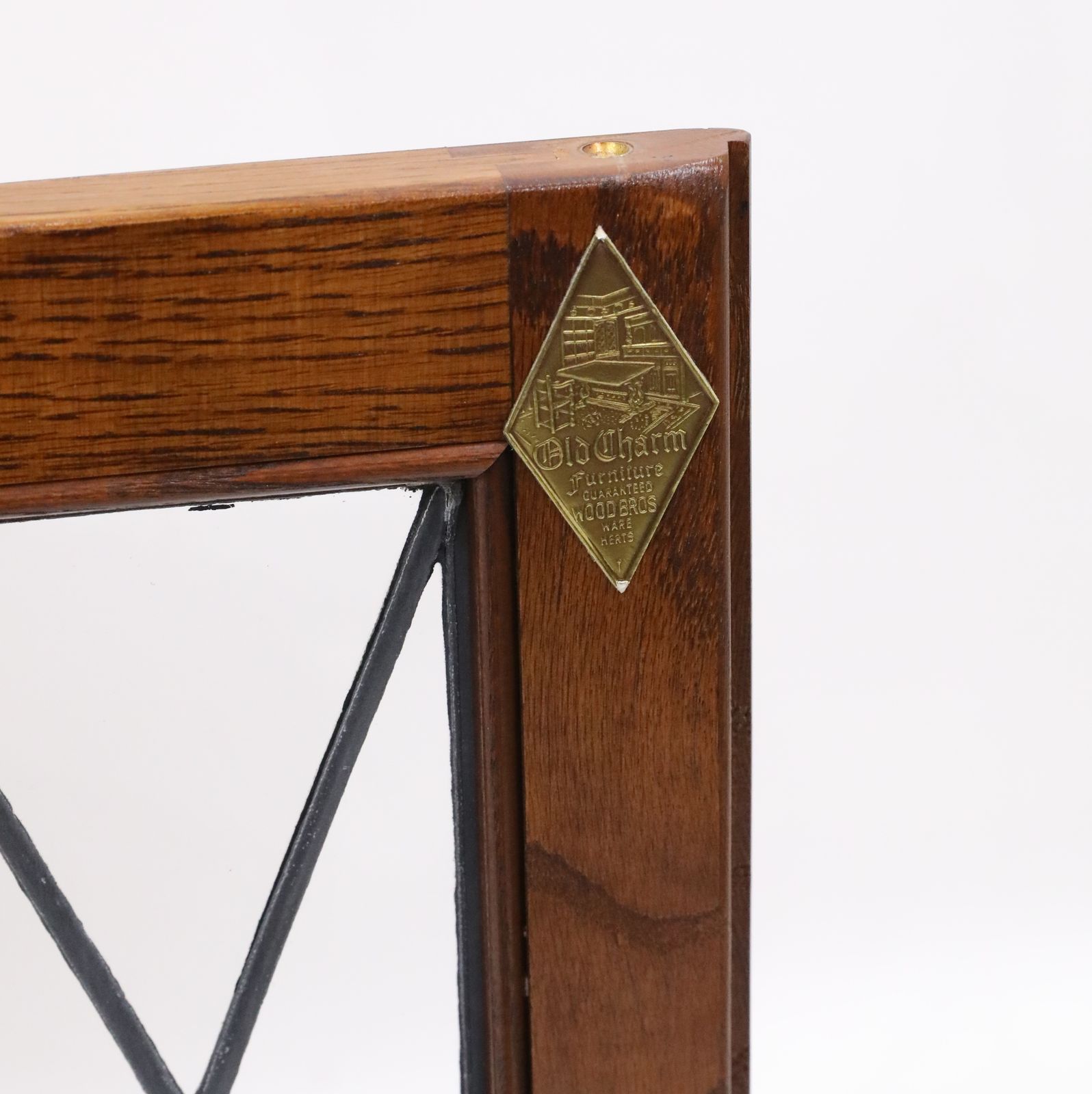 Old Charm Oak Hanging Corner Display Cabinet In Tudor Brown #19 Free Uk Delivery photo for sale