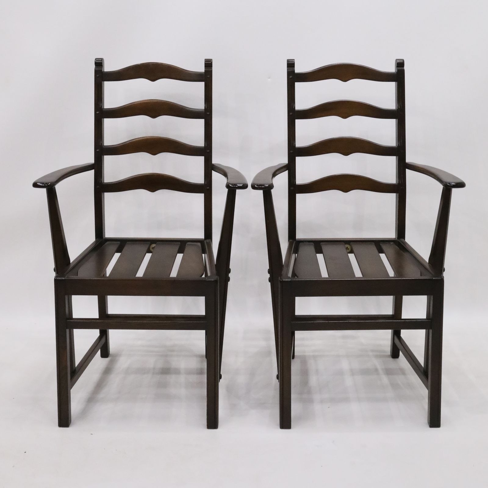 6 Ercol Ladderback Dining Chairs In Dark Finish Free Nationwide Delivery* photo furniture