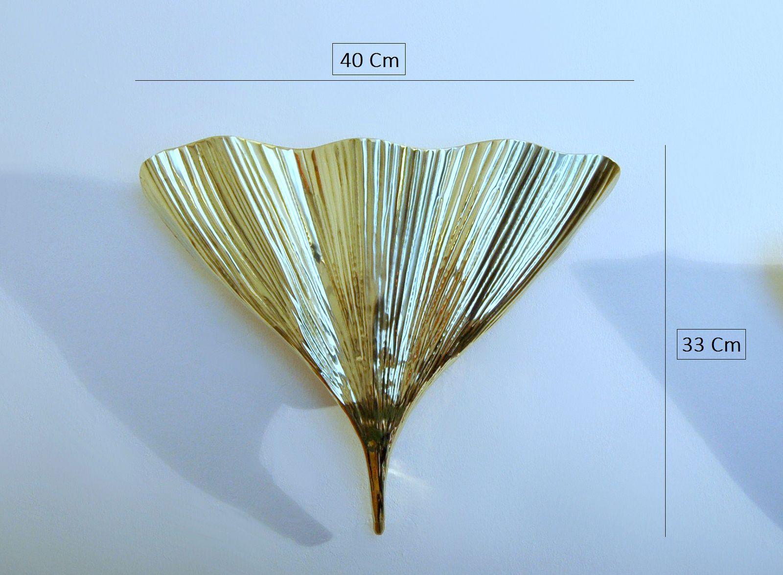 Pair Of Wall Lamp Art. A 018 Leaf   Brass   Bottega Gadda Milano photo 550.0