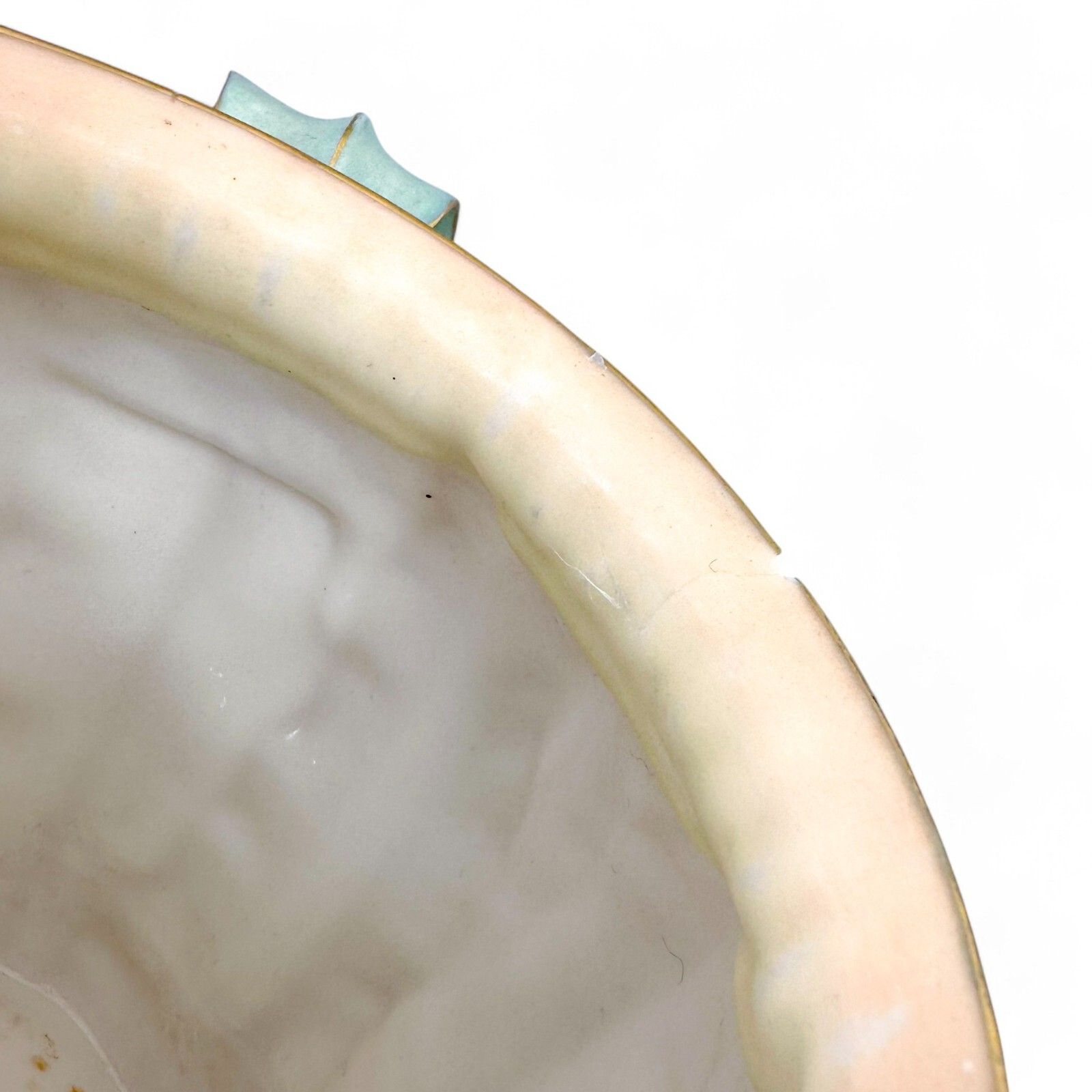 300.0 Antique Art Nouveau Royal Worcester Porcelain Blush Planter Jardiniere Cache Pot photo