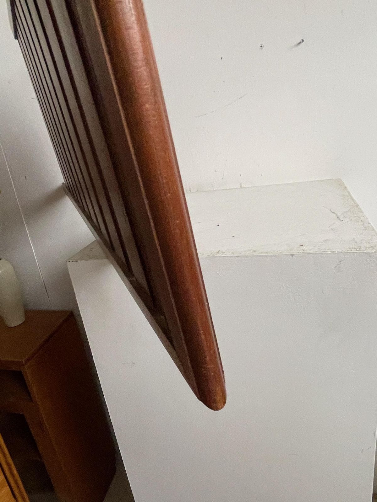 photo furniture 86cm X 35/37.5cm Wooden Short Deep Staples Ladderax Lean To One Foot Ladder (13g)