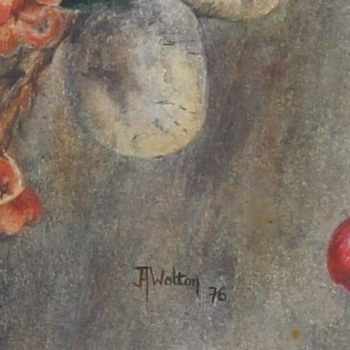 Watercolour By Jacqueline Wolton. "Autumn Fruits". photo for sale
