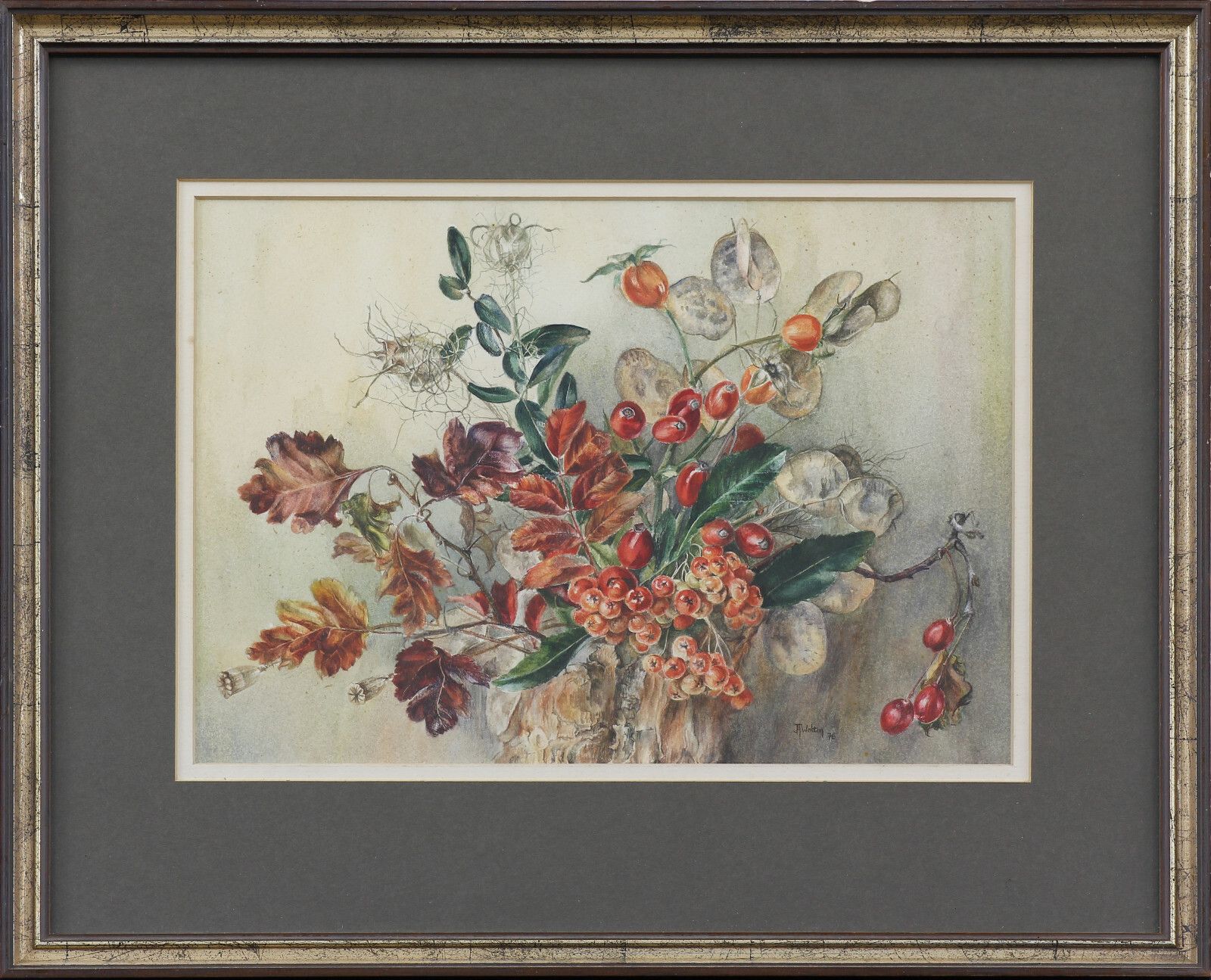 Watercolour By Jacqueline Wolton. "Autumn Fruits". photo Art