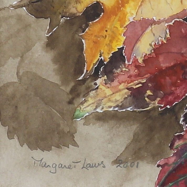 Watercolour By Margaret Laws. "Autumn Medley" photo for sale
