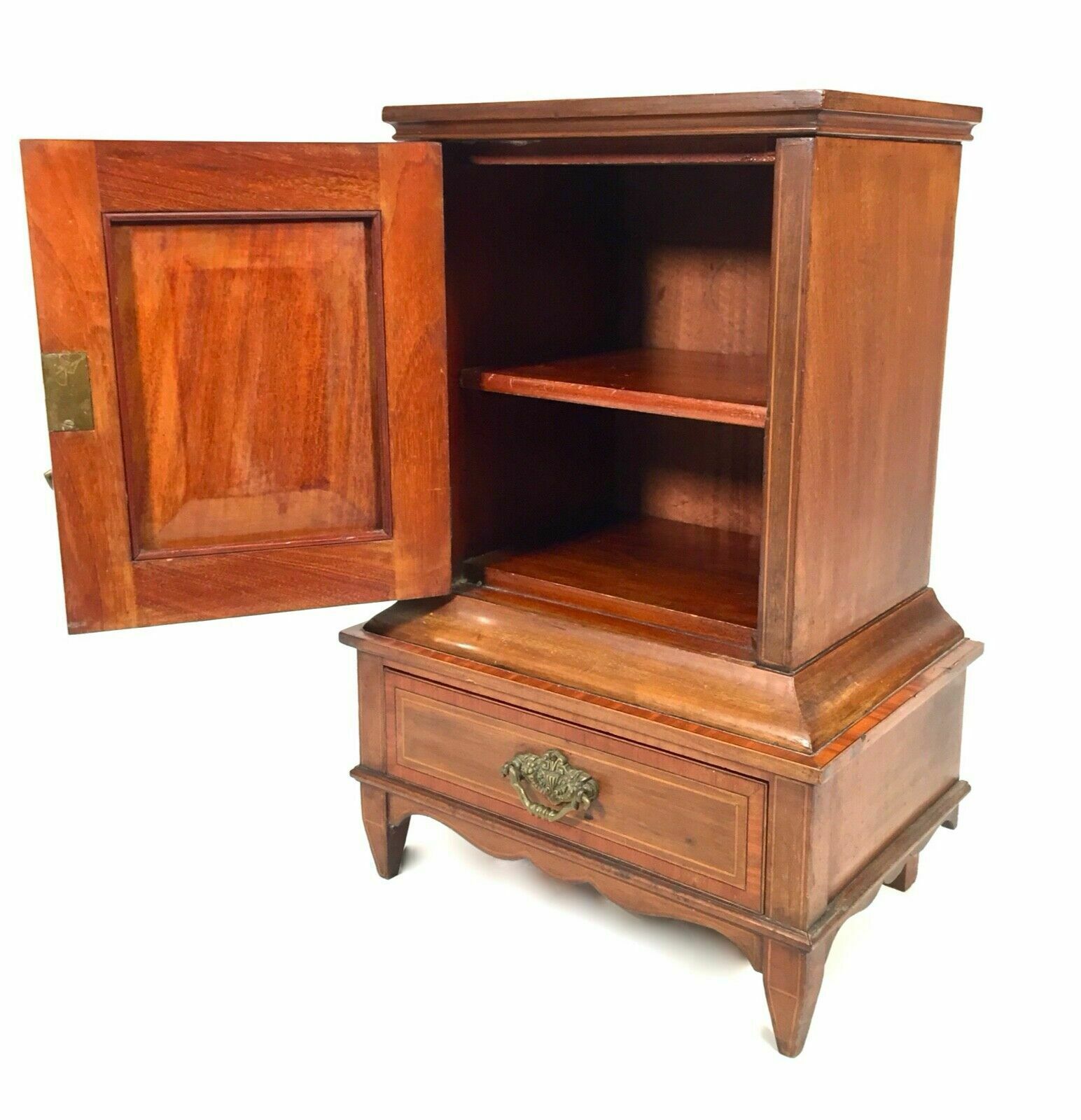 Antique Miniature 19th Century Wooden Display Cabinet   Apprentice Furniture photo Furniture