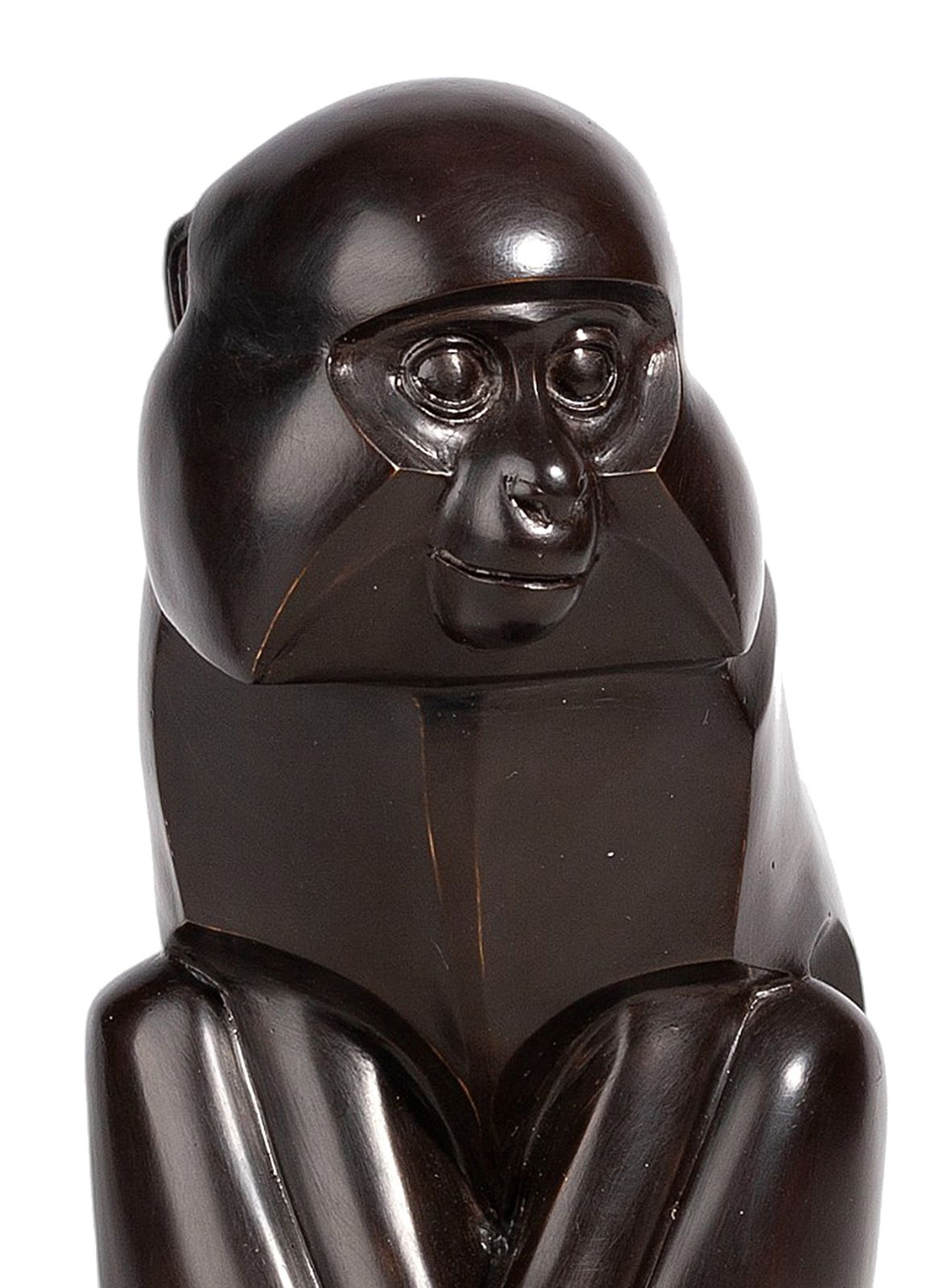 Early 20th Century Art Déco Bronze Monkey Sculpture By édouard Marcel Sandoz For The Robecchi Foundry, France photo Home Decor