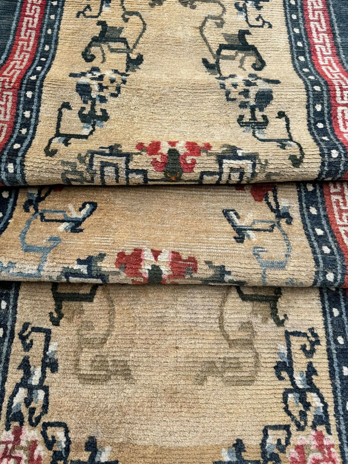 Textiles Antique Tibetan Runner 4.03m X 0.81m photo