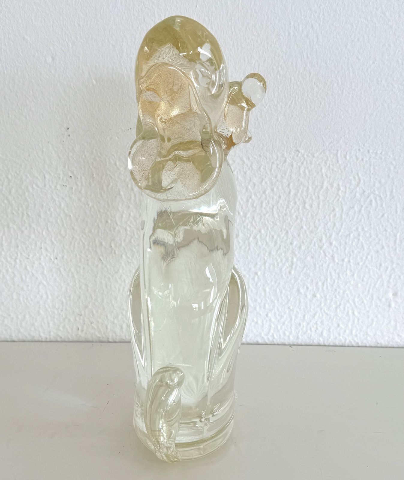 Silvano Signoretto Murano Glass Sculpture Of Dog, 1990s photo vintage
