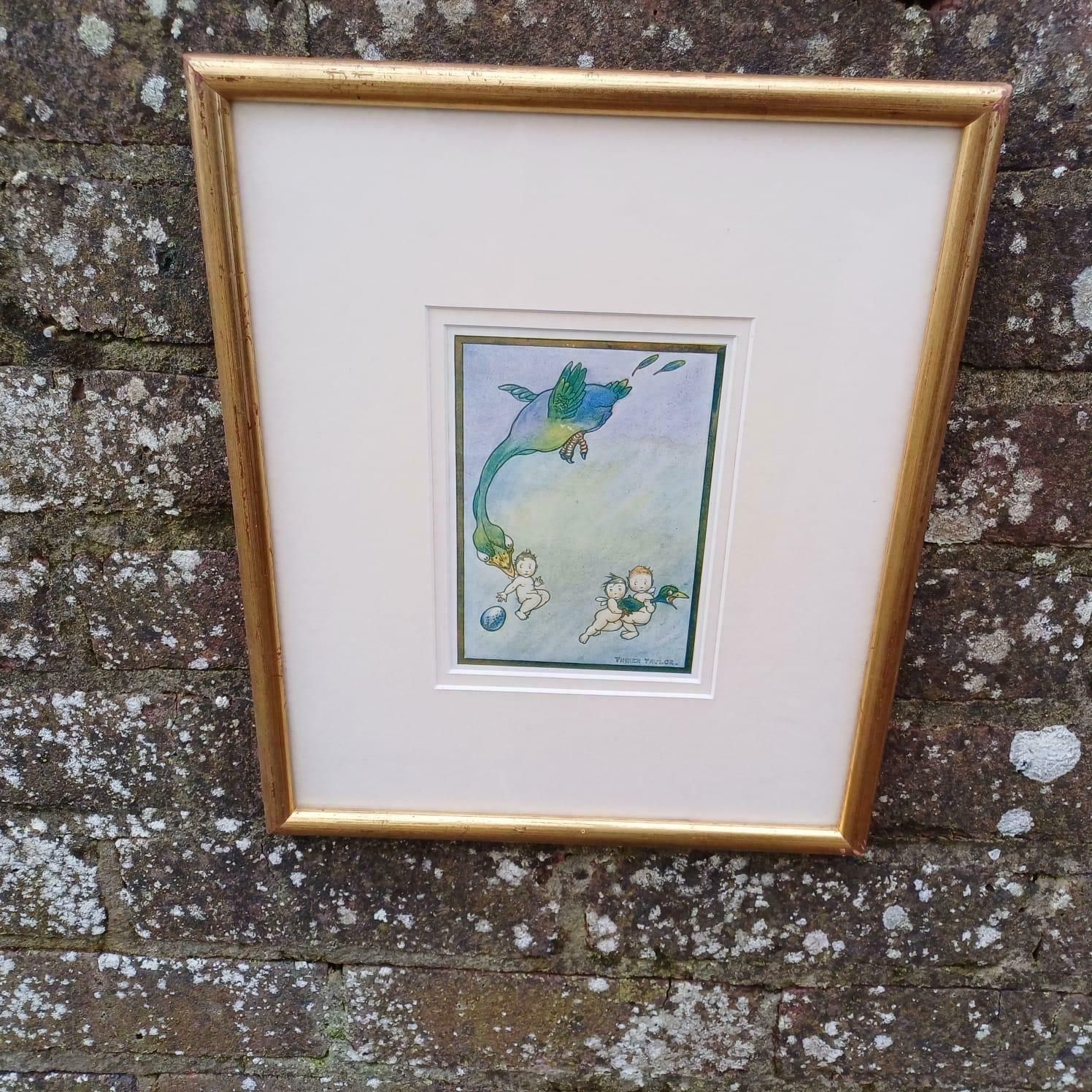 photo furniture Nursery Prints X 2 Of Uzz, Fuzz, Buzz By Tinker Taylor   Babes On Adventure 1920s Book Illustrations   Framed Glazed Prints X 2