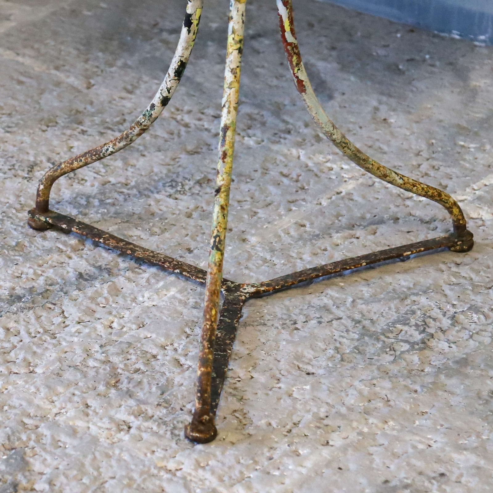 Antique French Iron Café/Bistro Table Circa 1900 photo Furniture
