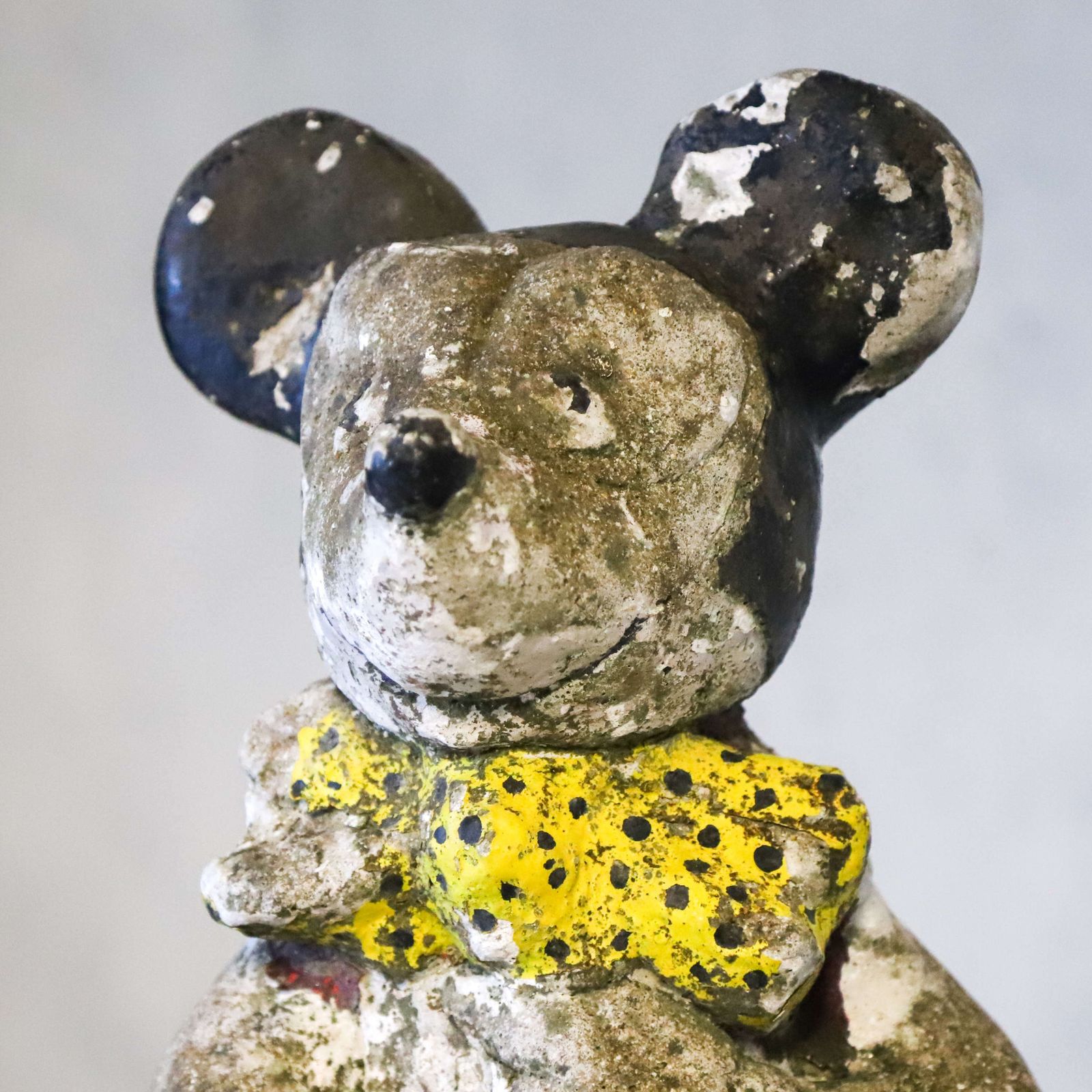 Iconic Vintage Good Sized Reconstituted Stone Model Of Mickey Mouse photo 275.0