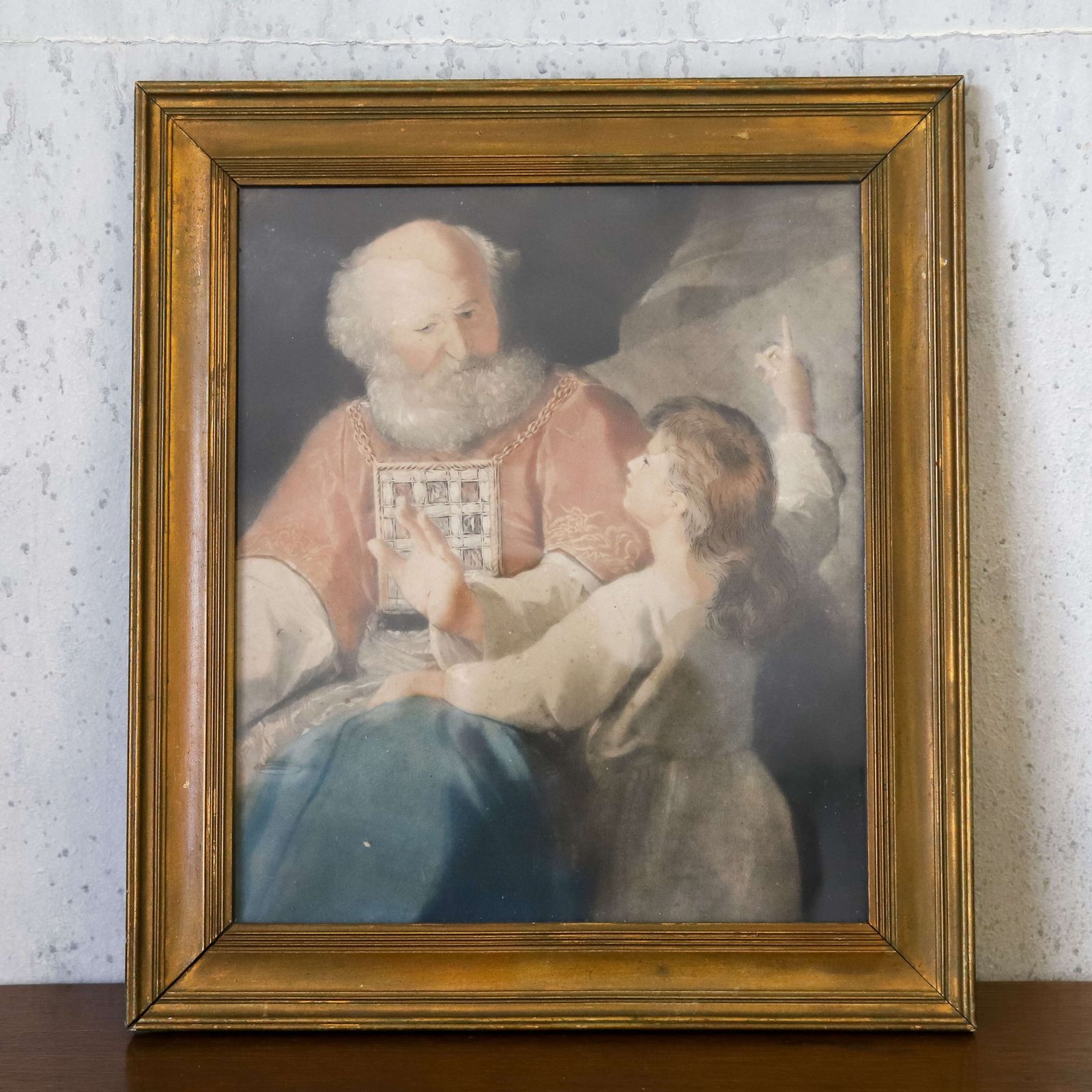 Early 20th Century Circa 1920 Print   Bishop With Child photo furniture