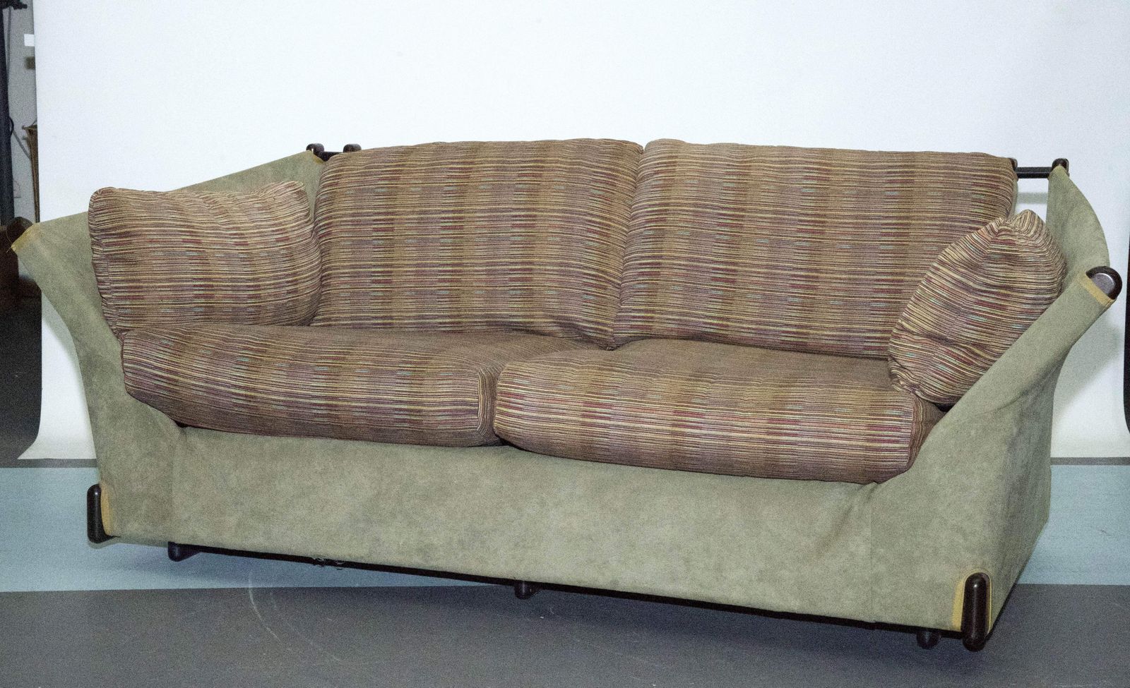photo for sale Rare Italian Love Seat, Model Violoncello, Designed By Piero De Martini For Cassina, Italy, 1970s.