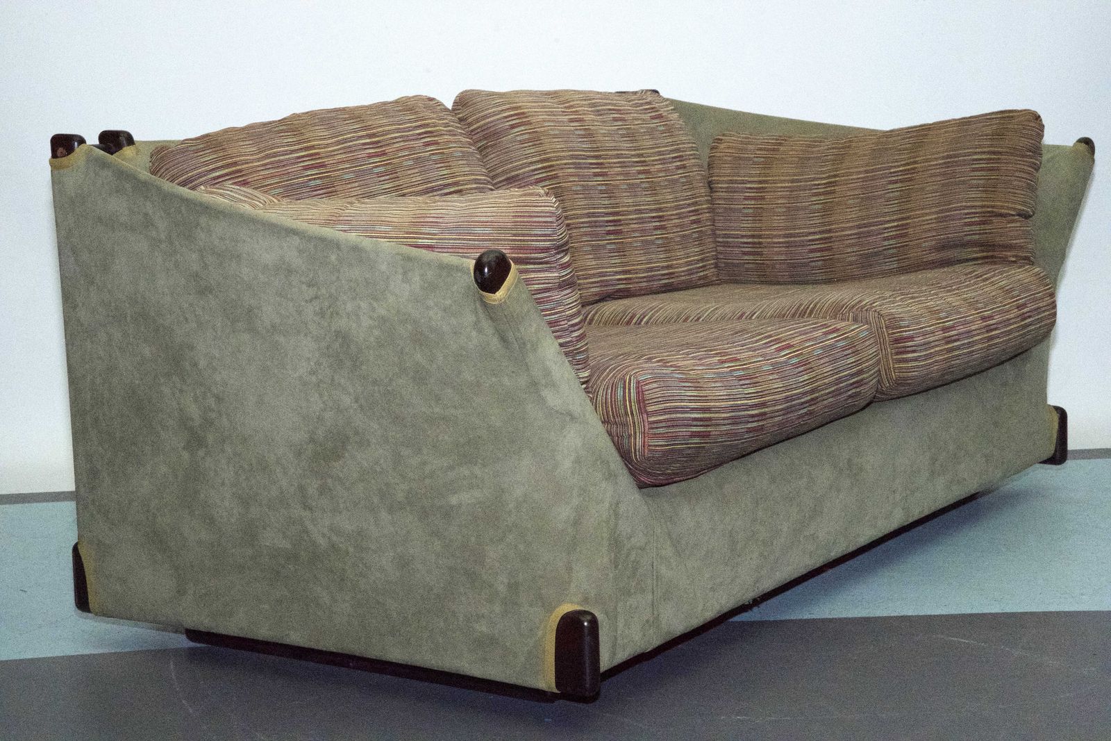 Furniture Rare Italian Love Seat, Model Violoncello, Designed By Piero De Martini For Cassina, Italy, 1970s. photo