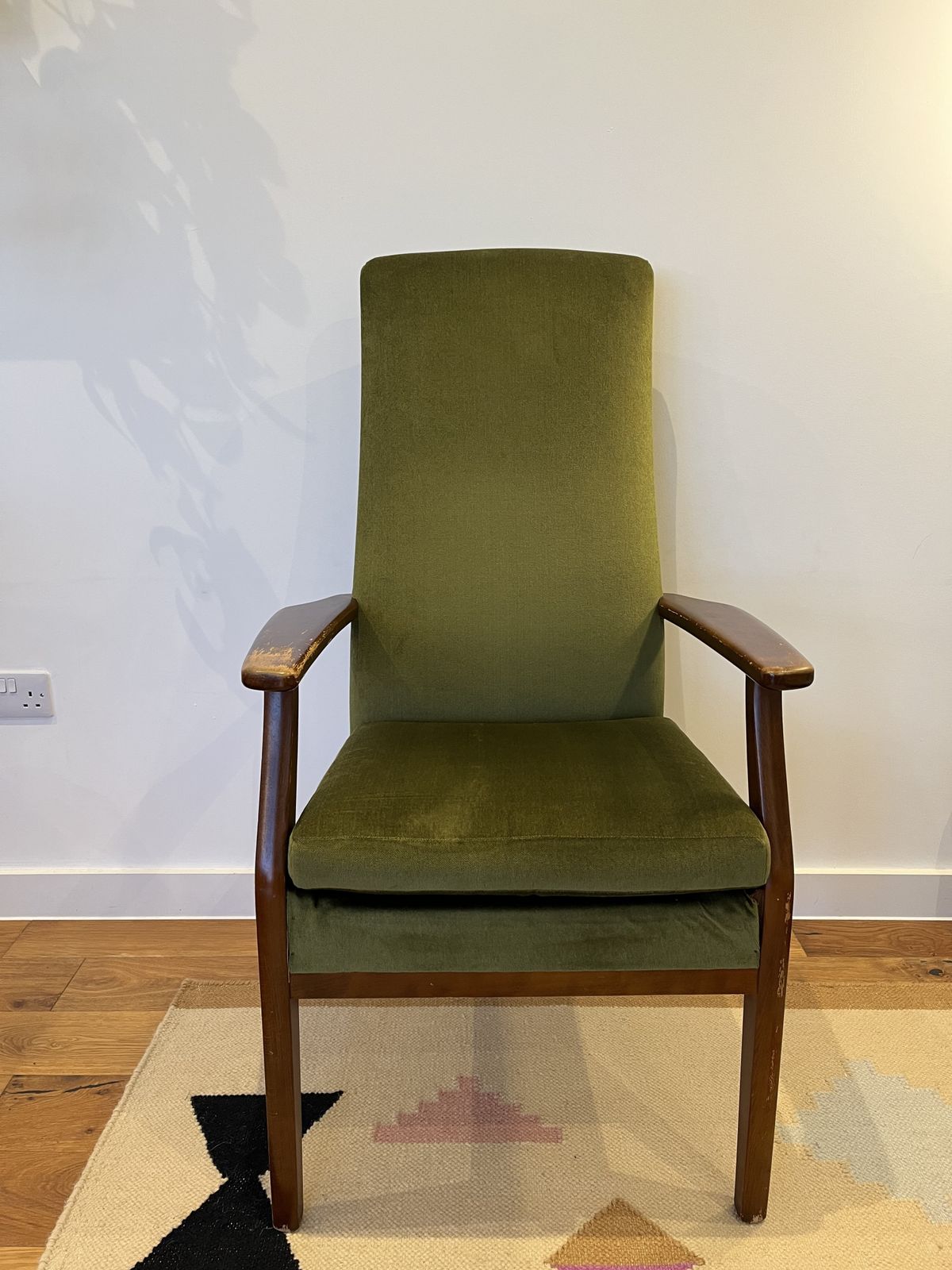 Vintage Parker Knoll Mid Century Armchair   Green Upholstery photo Furniture