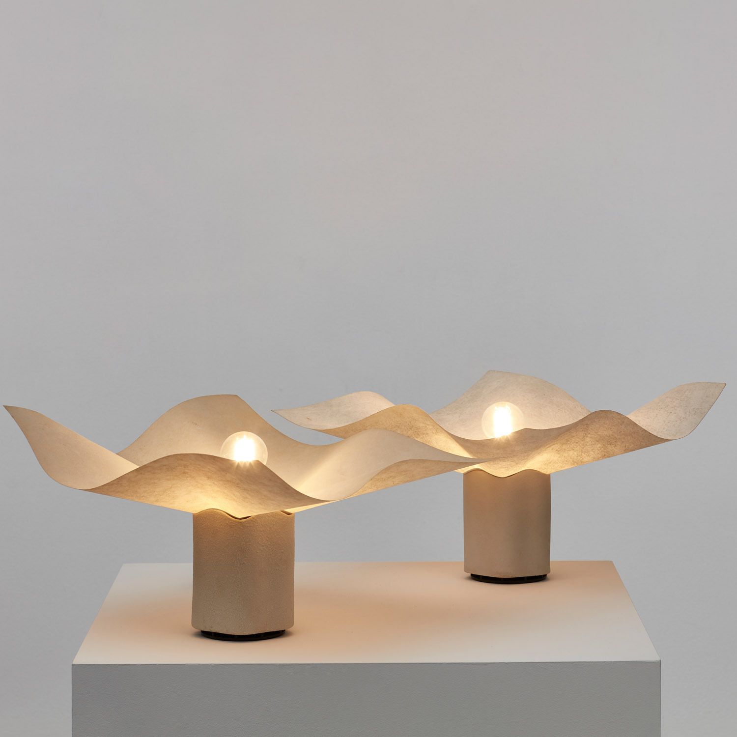 Pair Of Mario Bellini Area Table Lamps Artemide, Italy, 1974 photo furniture