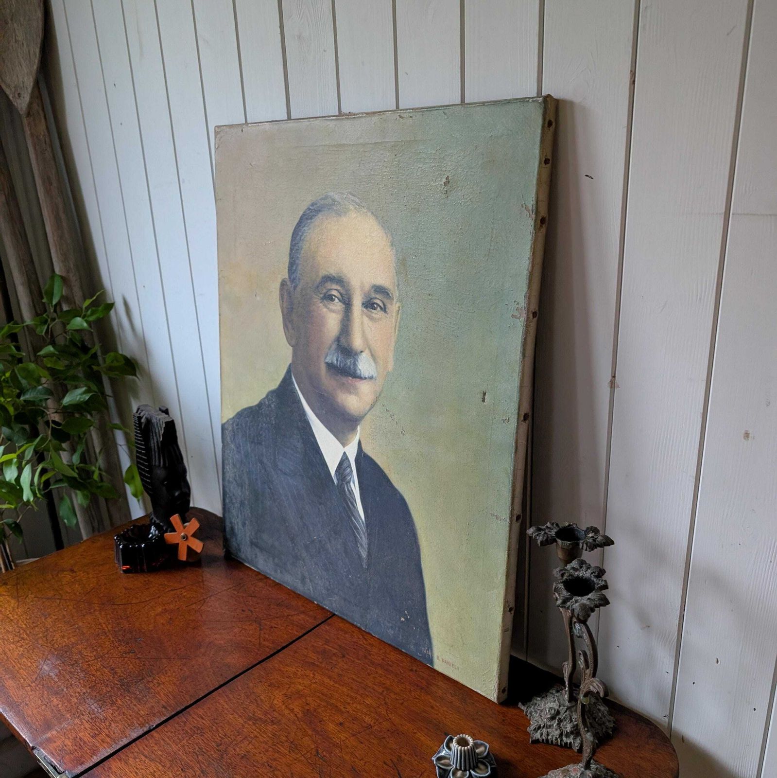 Oil Portrait Of A Gentlemen, 1920s photo 165.0