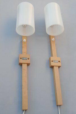 Wall Lights By Uno & östen Kristiansson For Luxus Vittsjö, Sweden, 1960s, Set Of 2 photo vinterior
