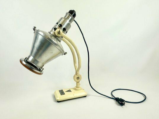 Industrial Polish Famed Medical Lamp, 1950s photo furniture