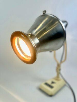 photo furniture Industrial Polish Famed Medical Lamp, 1950s