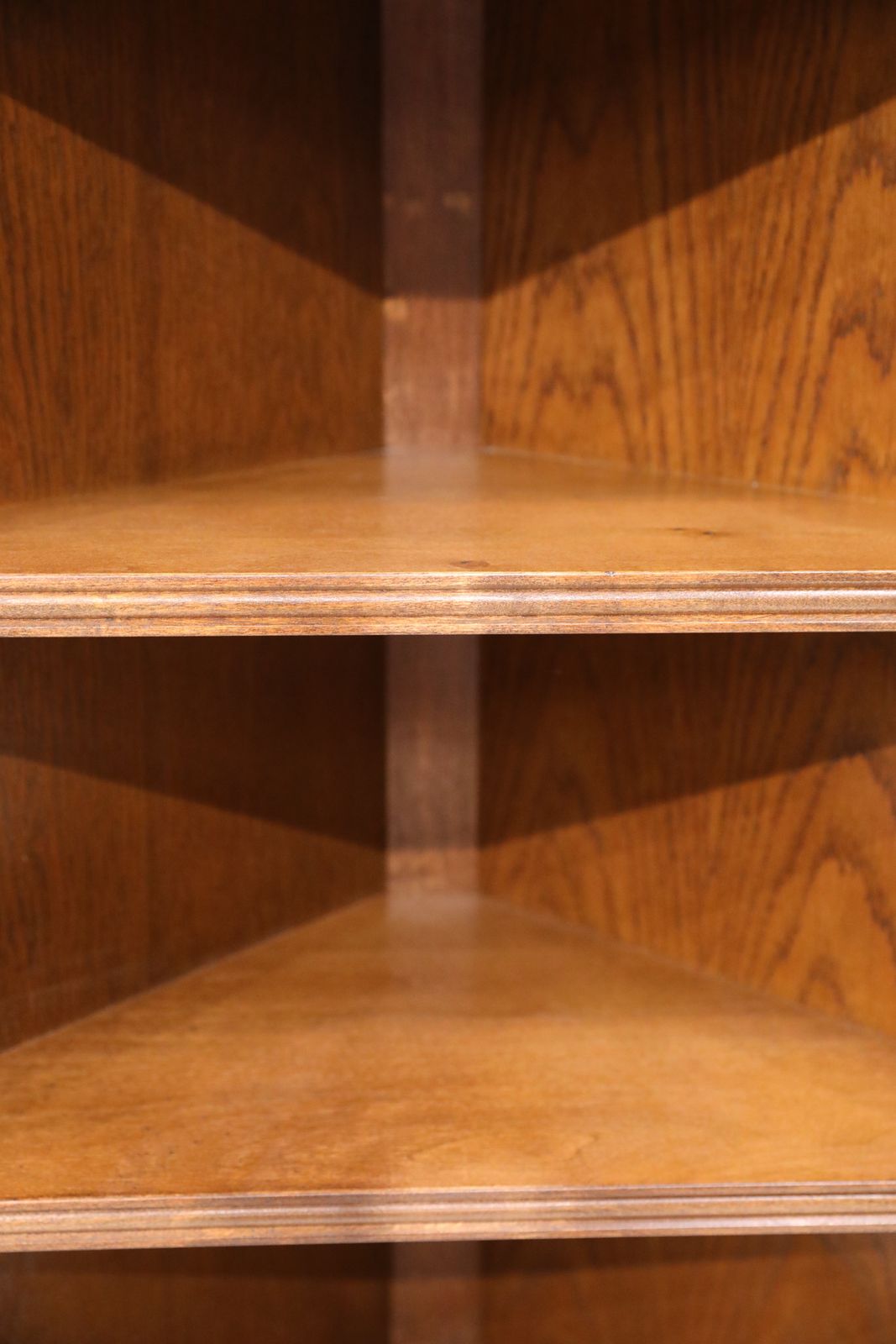 Old Charm Oak Hanging Corner Display Cabinet Tudor Brown #1914 Free Uk Delivery photo buy