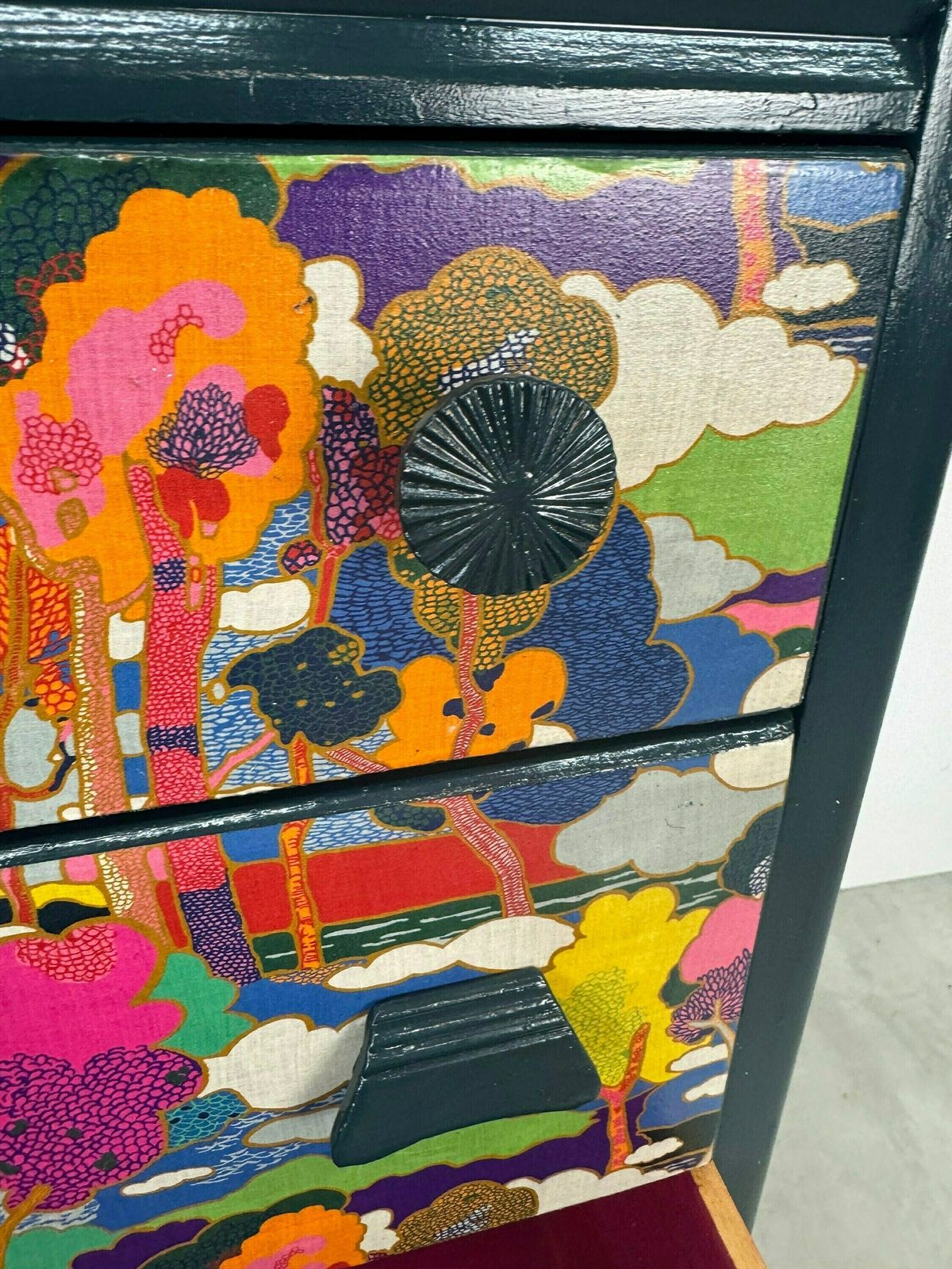 Harris Lebus Art Deco Liberty Print Chest Of Drawers photo buy