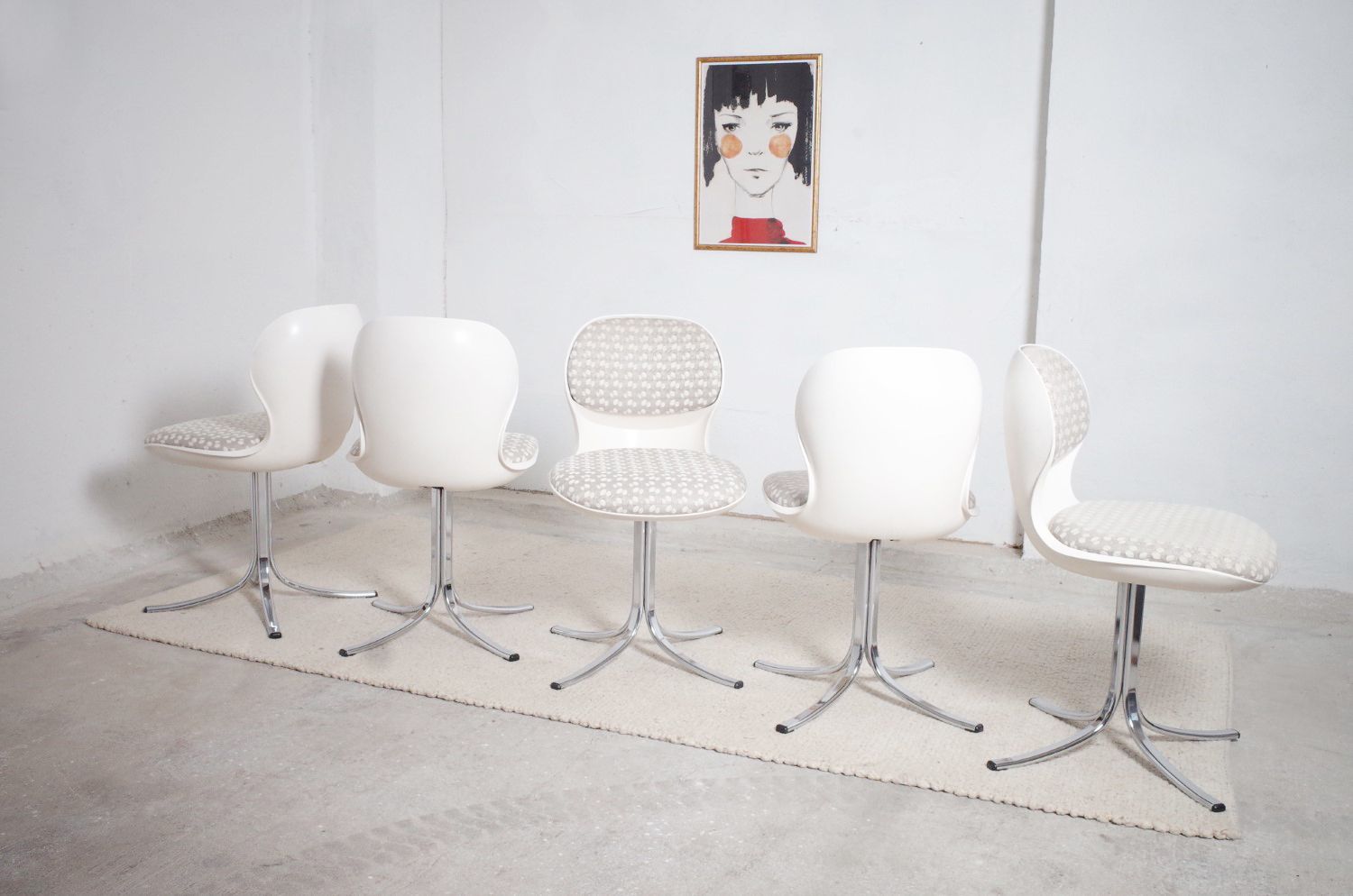 Space Age 7105 Chairs By Stoll Giroflex From The 1970s photo vintage